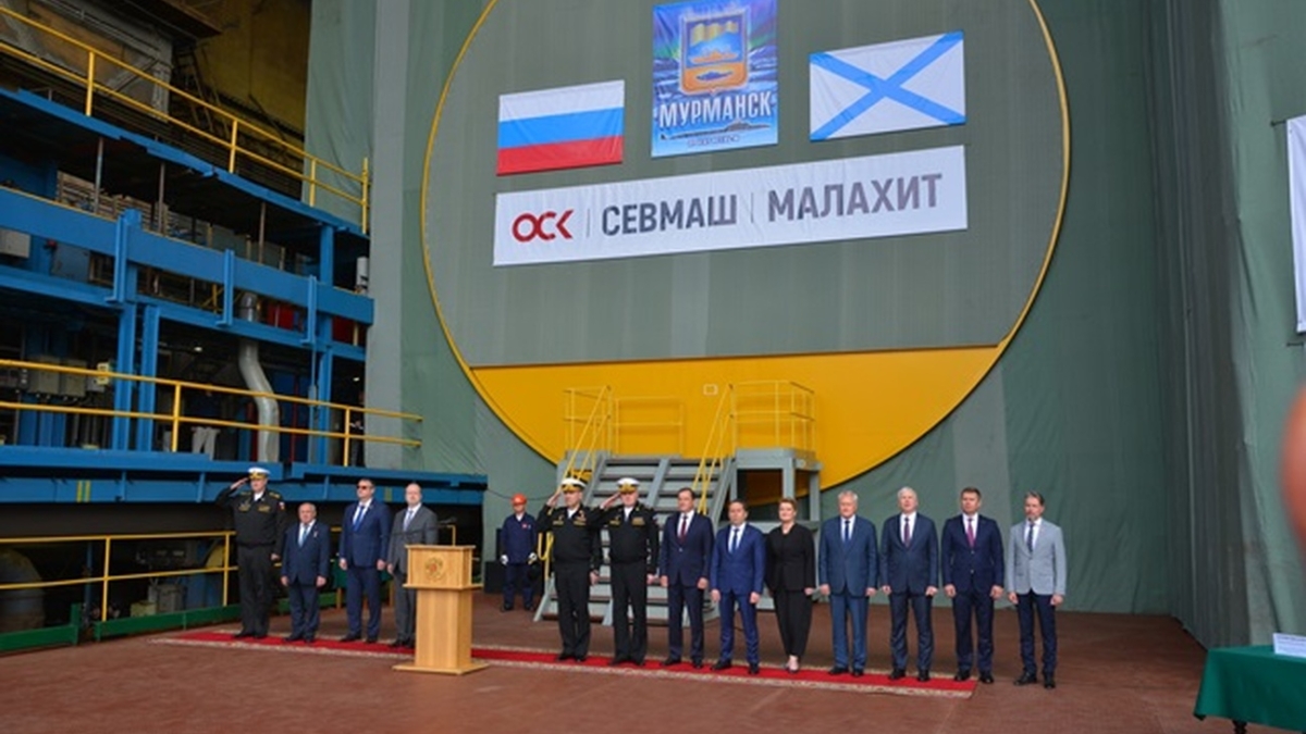 На Севмаше прошла закладка АПК “Мурманск” пресс-службы предприятия ОСК Севмаш